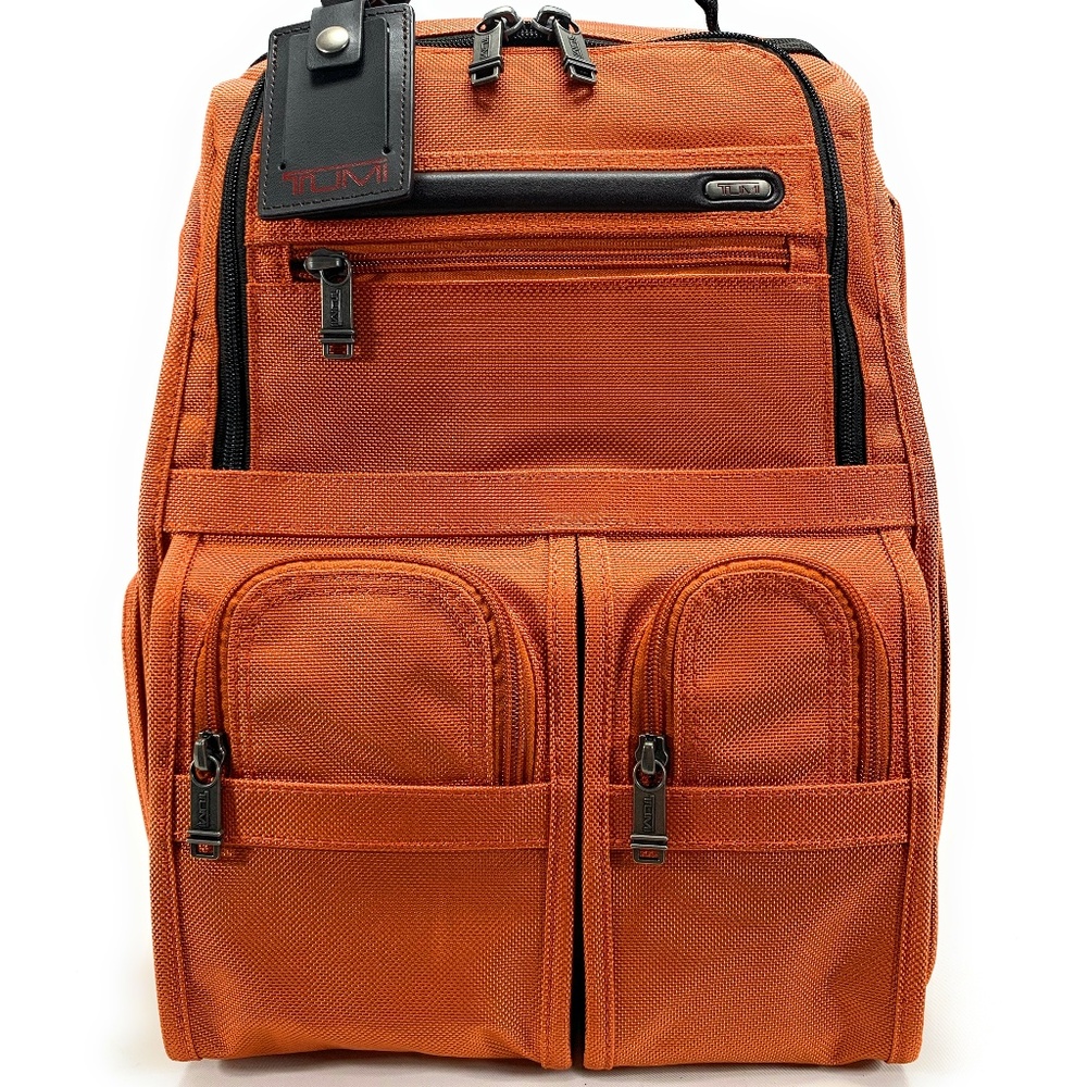 Tumi Compact Brief Pack Orange Ballistic Nylon